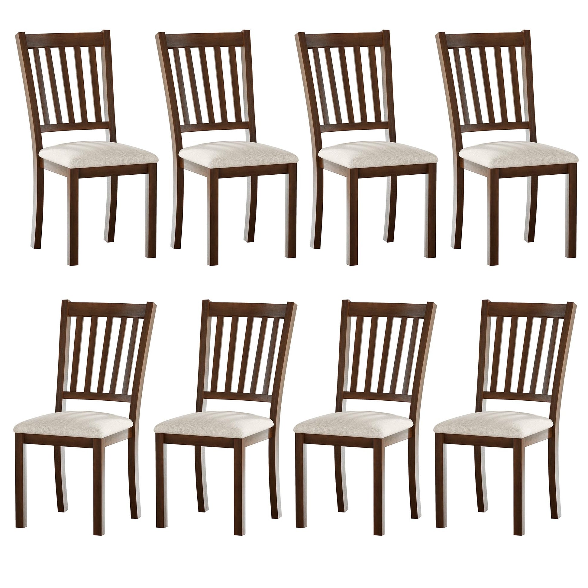 Carve Upholstered Dining Chairs Amerlife Brown