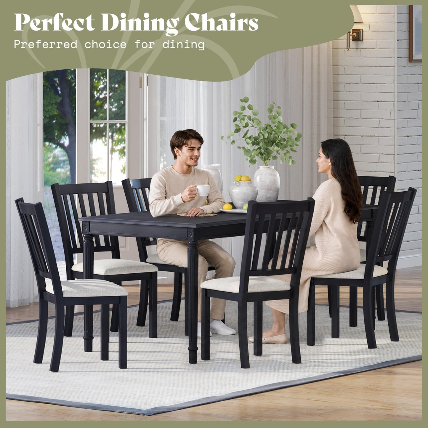Carve Upholstered Dining Chairs Amerlife Grey