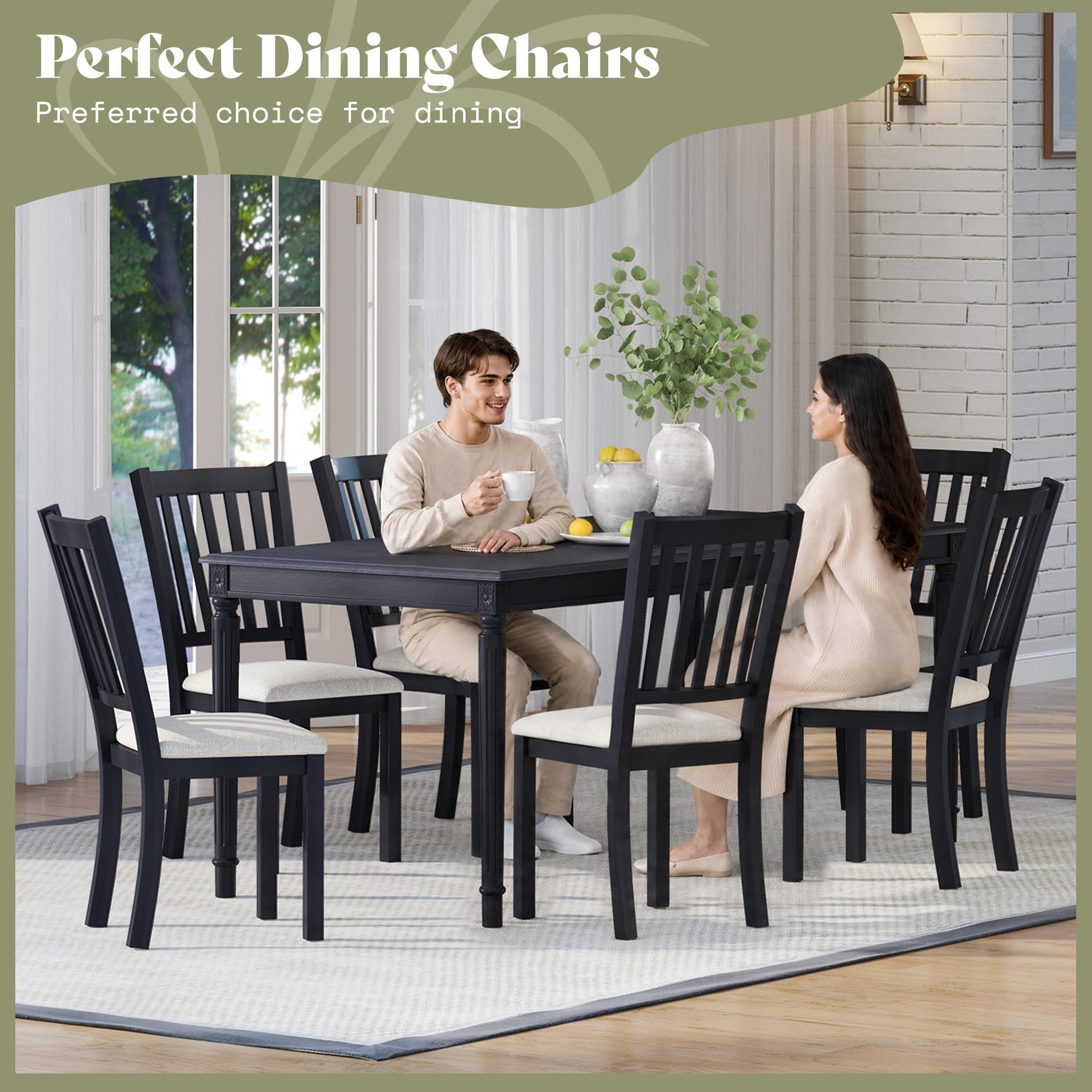 Carve Upholstered Dining Chairs Amerlife Grey