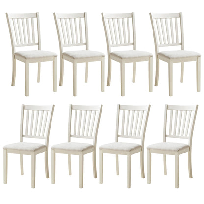 Carve Upholstered Dining Chairs Amerlife Cream
