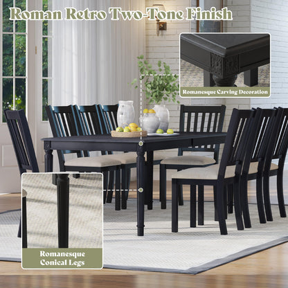 Carve Farmhouse Dining Table Amerlife Grey