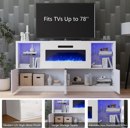 Nebula 3-piece Living Room Set Amerlife 68" / White