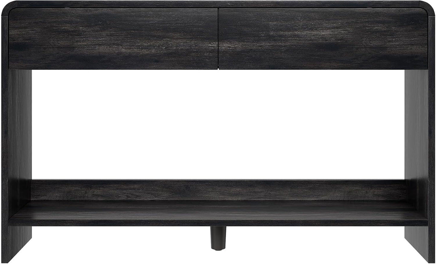 Curvia Wooden Console Table Amerlife Flat Panel / 55" / Brown