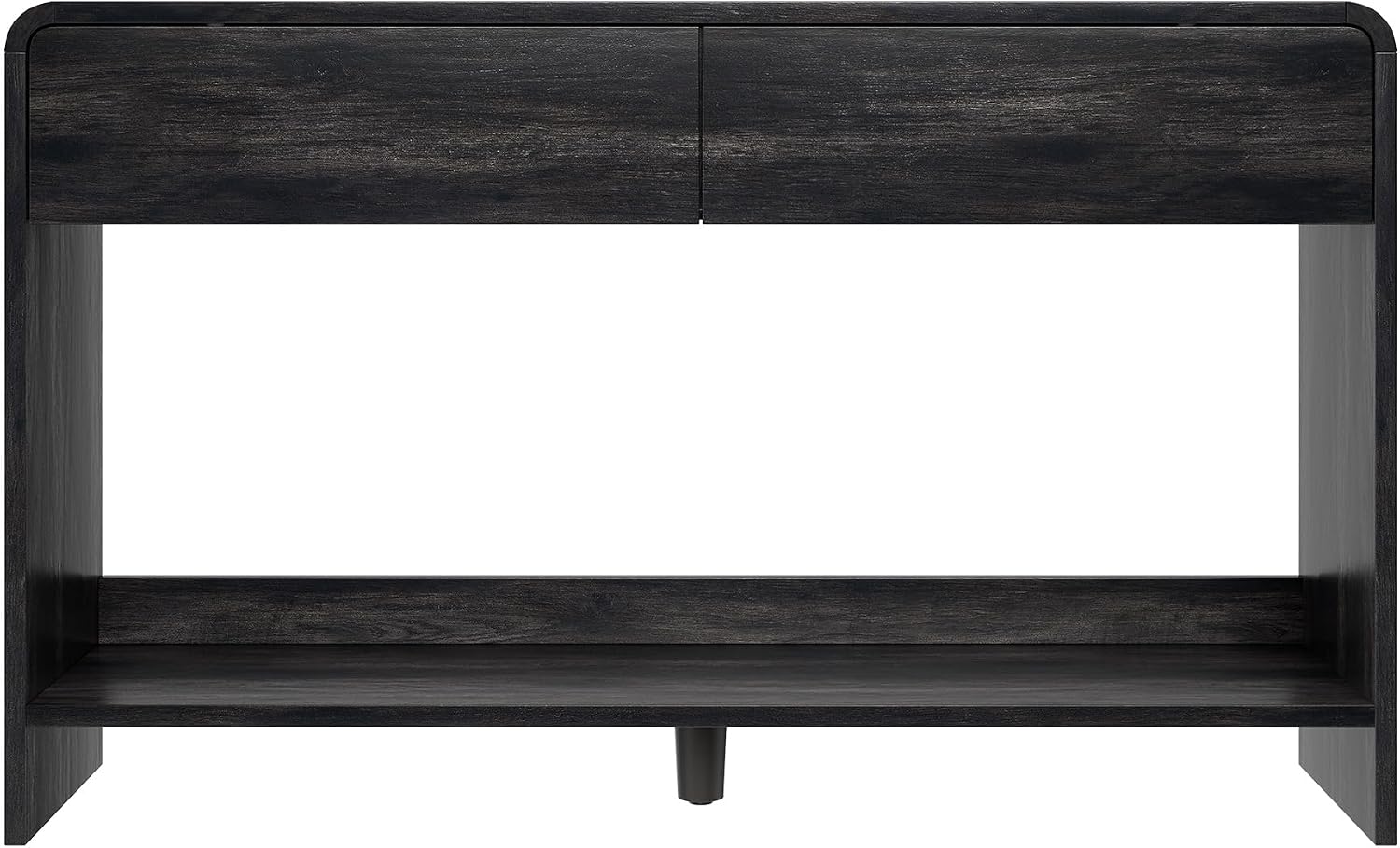 Curvia Wooden Console Table Amerlife Flat Panel / 55" / Brown