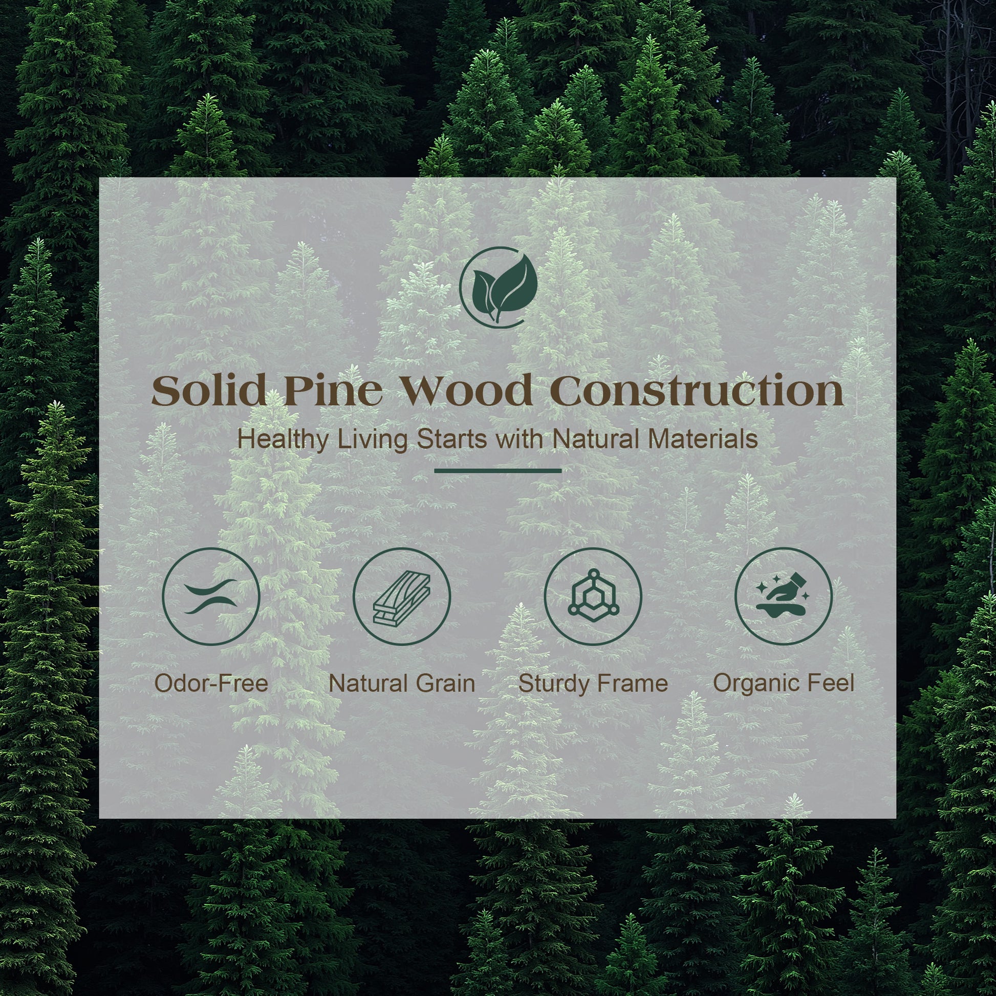 Void Solid Wood Bed Amerlife Full / Dark Brown