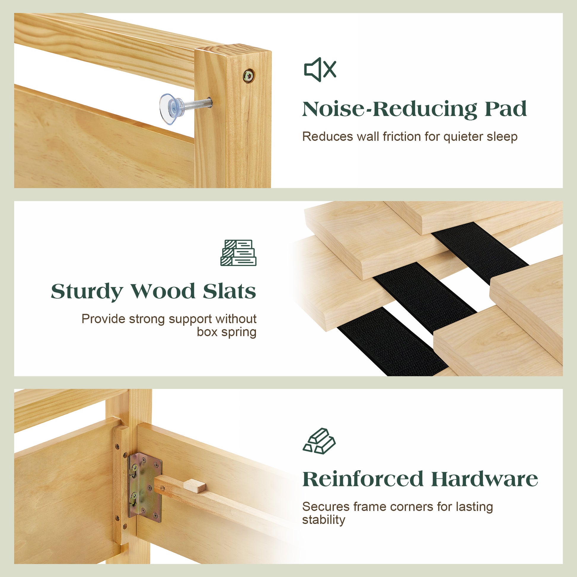 Void Solid Wood Bed Amerlife King / Natural