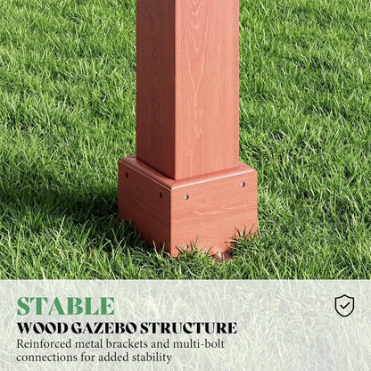 Cedrix Solid Cedar Wood Pergola-12X24