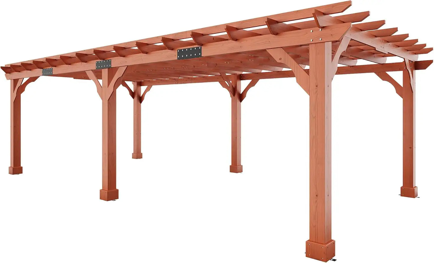 Cedrix Solid Cedar Wood Pergola-12X24