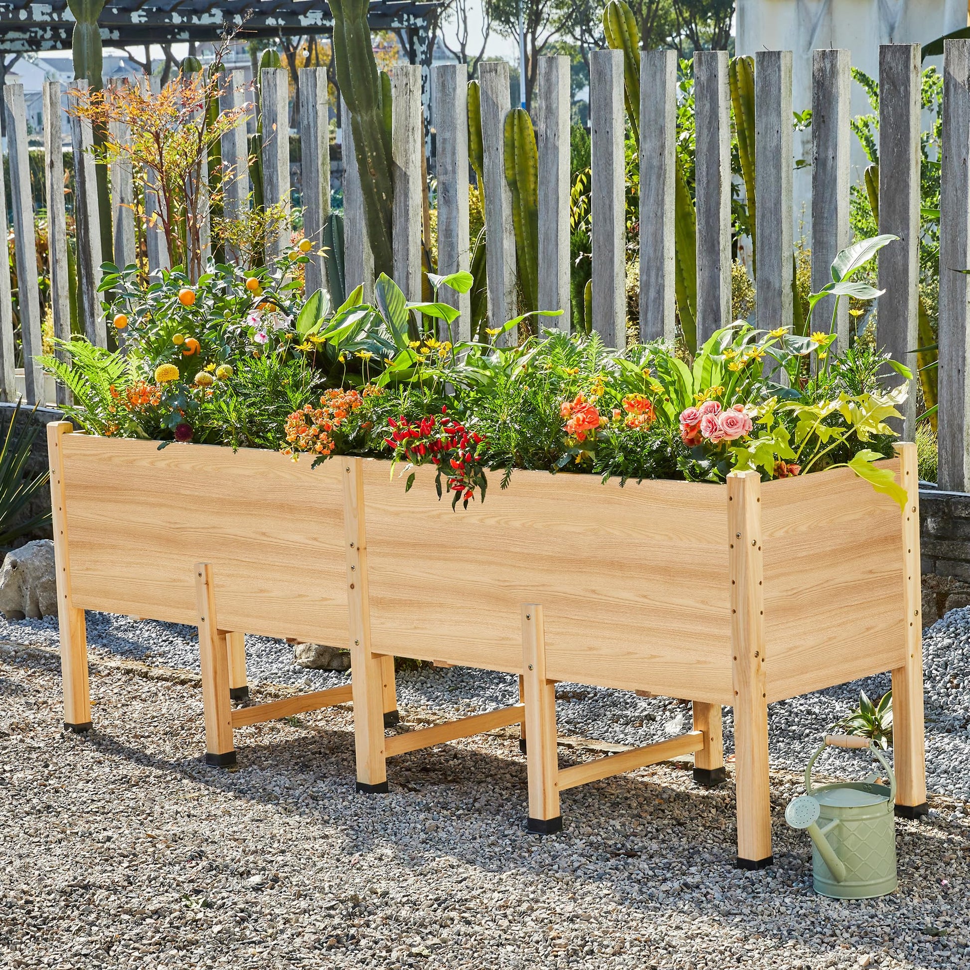 Cultiva Solid Fir Wood Raised Garden Bed-7*2FT