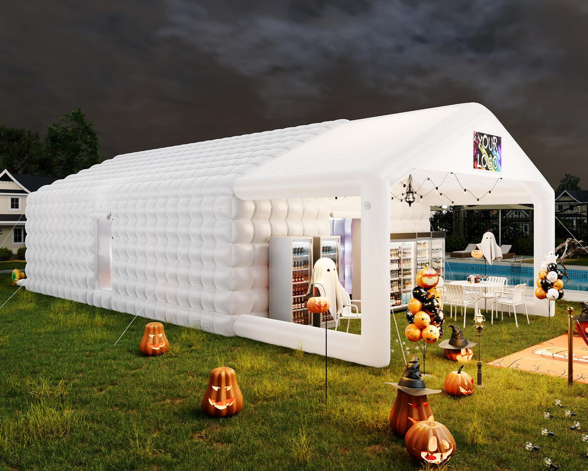 PartyMax Inflatable Night Club Tent-39*20*14 FT-White
