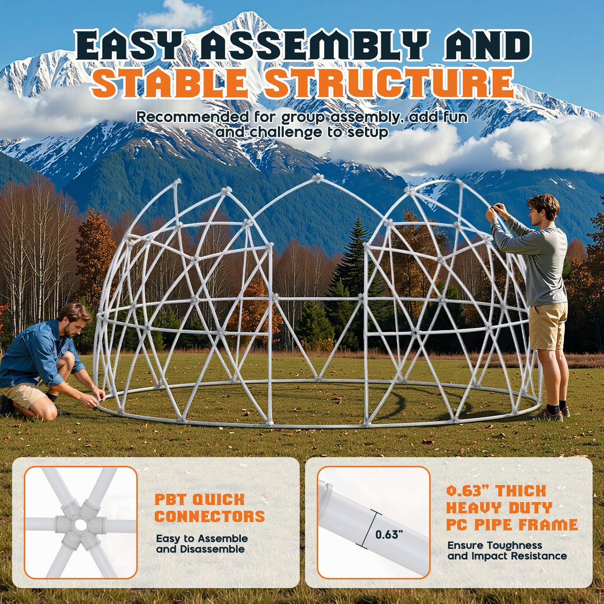 Clear Outdoor Garden Dome Tent-12FT