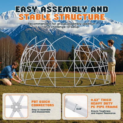 Clear Outdoor Garden Dome Tent-12FT