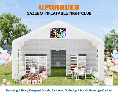 PartyMax Inflatable Night Club Tent-39*20*14 FT-White