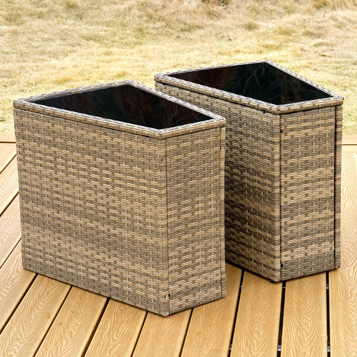 Caelo Wicker Patio Sectional Set