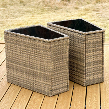 Caelo Wicker Patio Sectional Set