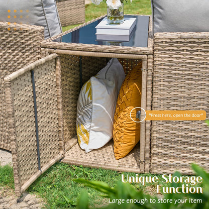 Caelo Wicker Patio Sectional Set