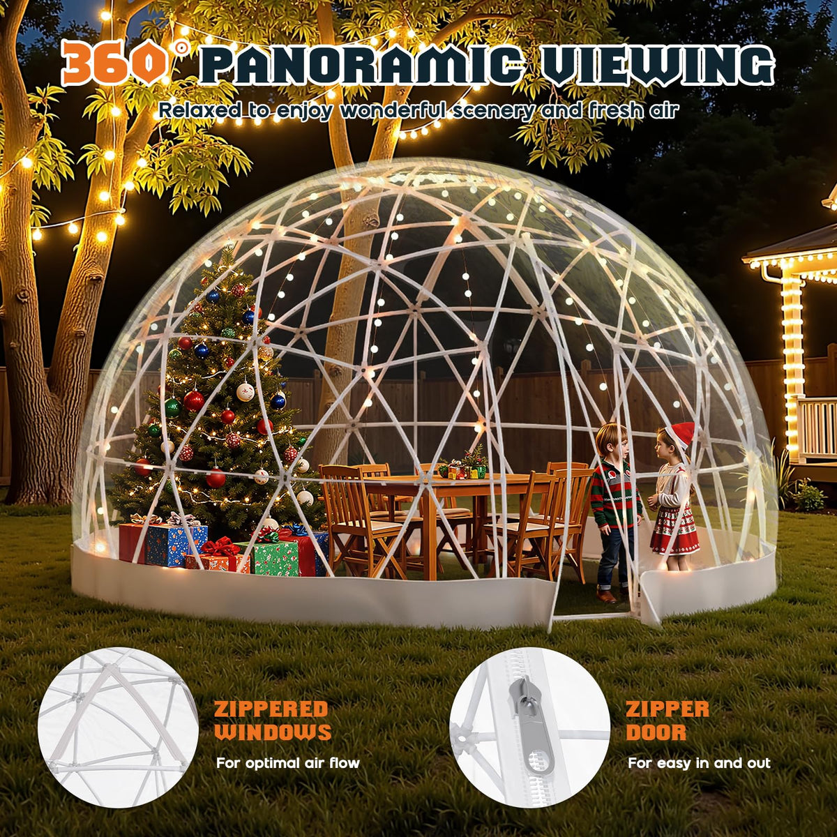 Clear Outdoor Garden Dome Tent-15FT