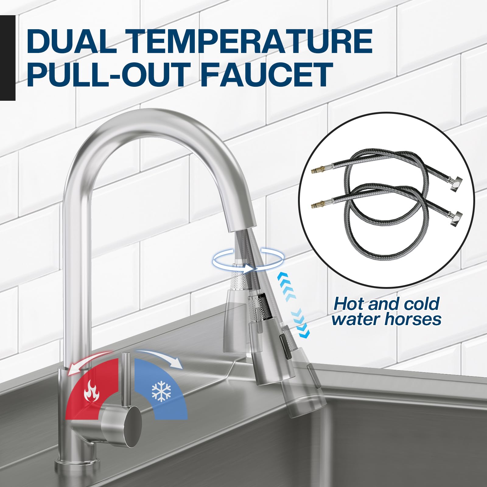 Plinth Stainless Steel Utility Sink with Faucet & Storage-Single Bowl with Right Worktop