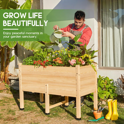 Cultiva Solid Fir Wood Raised Garden Bed-4*2FT