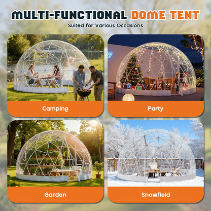 Clear Outdoor Garden Dome Tent-12FT