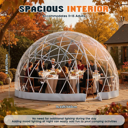 Clear Outdoor Garden Dome Tent-15FT