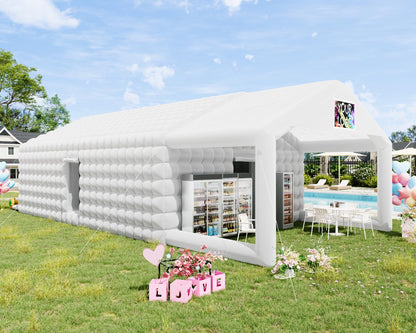 PartyMax Inflatable Night Club Tent-39*20*14 FT-White