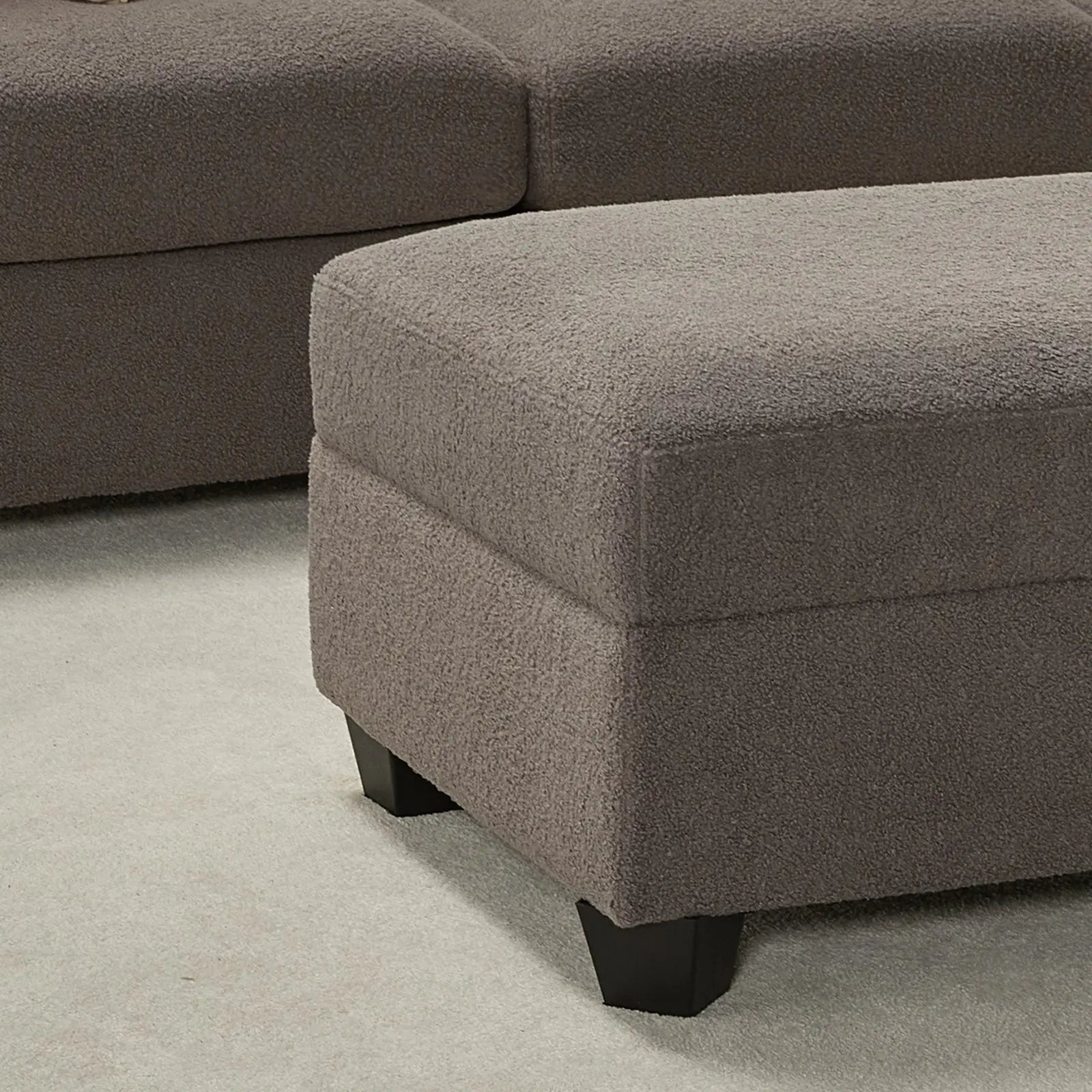 Grey sofa footstool online